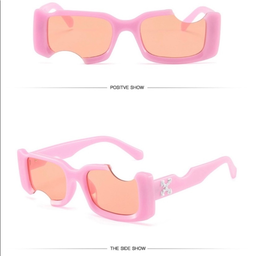 Off-White sunglasses pink